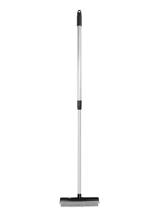 Fuller Brush Rubber Broom – for Carpets Floors Stairs Upholstery – Electrostatic Action Removes Pet Hair Lint Fuzz Dirt Particles – Built-in Squeegee Tackles Wet Messes (Complete Broom) - Image 2